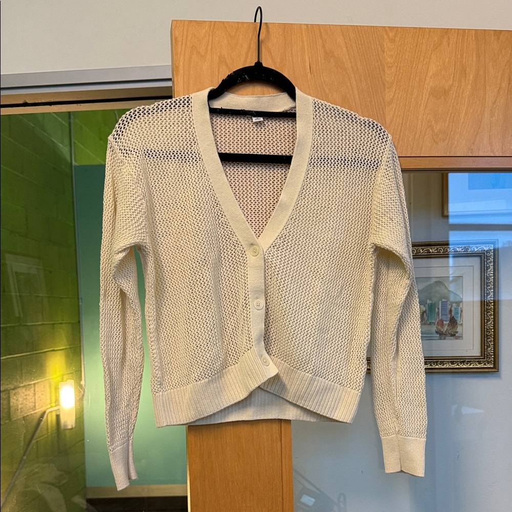 Uniqlo Cream Women's Cardigan